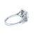 GIA 18ct White Gold Emerald Cut Diamond Halo Ring 2.15ct 5.20g For Sale - Image 4 of 9