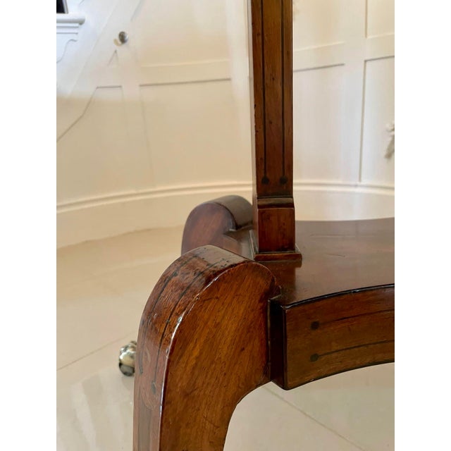 Antique Regency Mahogany Inlaid Console Table, 1820 For Sale - Image 6 of 11