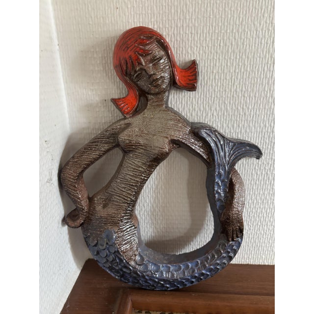 Belgian Ceramic Wall Mermaid, 1970s For Sale - Image 6 of 9