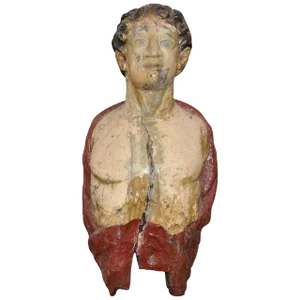 Carved 19th Century English Ship's Figurehead of a Classical Male
