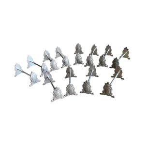 Monogrammed Silver-Plated Knife Holders, Set of 12