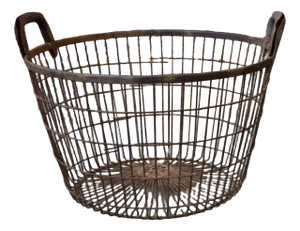 Industrial Metal Basket, 1940s