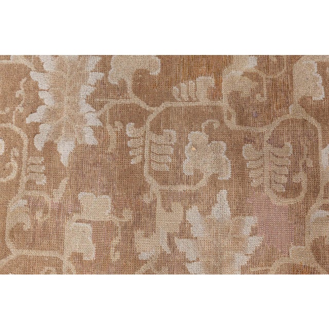 Textile Doris Leslie Blau Antique 19th-Century Chinese Botanic Rug For Sale - Image 7 of 9