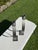Metal Rick Martin Signed Modernist Welded Steel Candleholders, 2003, Pair For Sale - Image 7 of 12