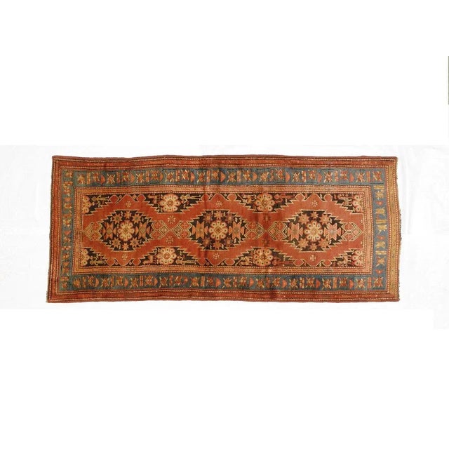 1950s Vintage Karabagh 3'2" X 8' For Sale - Image 9 of 12