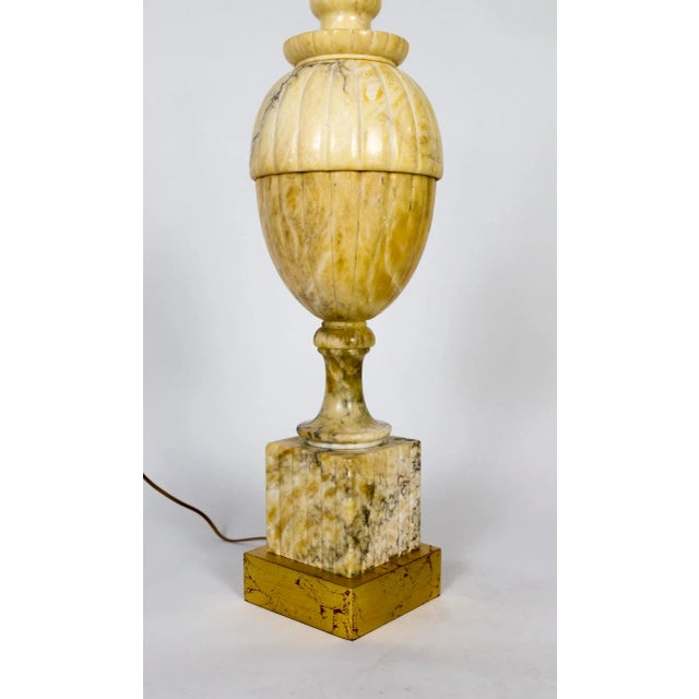 1930s Amber Marble Covered Urn Shape Lamp For Sale In San Francisco - Image 6 of 10