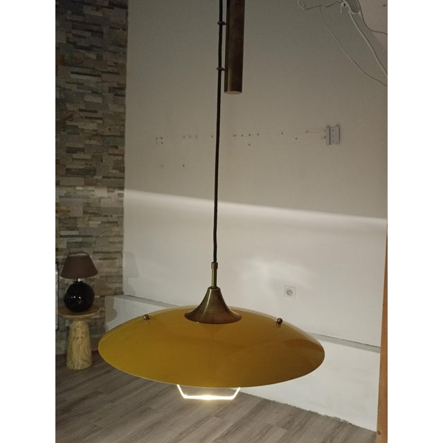 Saliscendi Counterweight Pendant Lamp, Italy, 1950s For Sale - Image 14 of 17