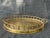 Vintage Faux Bamboo Brass Oval Tray For Sale - Image 11 of 17