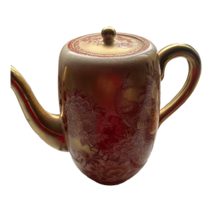 Satsuma Vintage Gold and Red Tea Set1960s