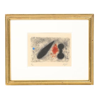 Modernist "Nous Avons" Etching & Aquatint Edition 4/40 Signed Joan Miró For Sale
