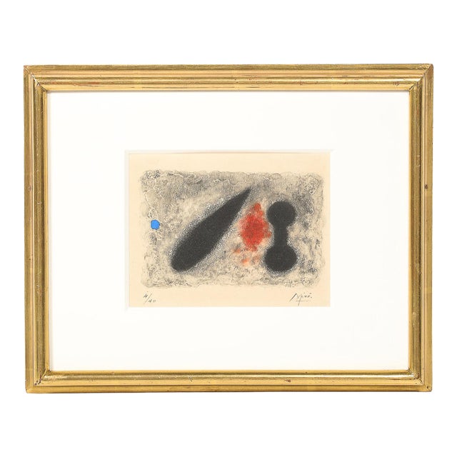 Modernist "Nous Avons" Etching & Aquatint Edition 4/40 Signed Joan Miró For Sale