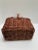 Farmhouse Rustic Natural Wood Woven Bottle Carrier For Sale - Image 3 of 7