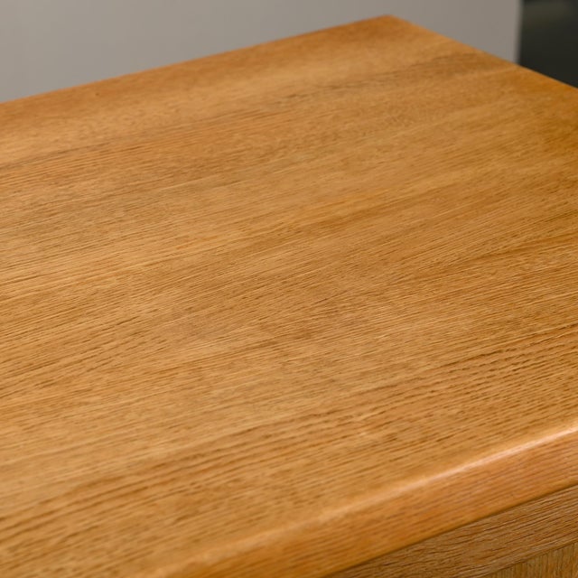 Beige Mid-Century Modern Brutalist Sideboard in Oak by Henning Kjærnulf, 1960s For Sale - Image 8 of 18
