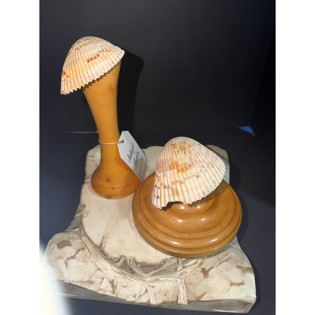 Mid-Century Modern Celestial Meets the Sea Mid-Century Wooden Art-Coastal Art Sculpture For Sale - Image 3 of 4