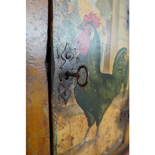 Antique European Painted Country Cupboard For Sale - Image 17 of 18