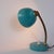 1950s Mid-Century Italian Blue Cocotte Table Lamp with Brass Goose Neck, 1950s For Sale - Image 5 of 16