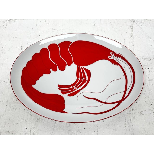 Boho Chic Vintage Franci Villa Vanilla Lobster Platter For Sale - Image 3 of 7