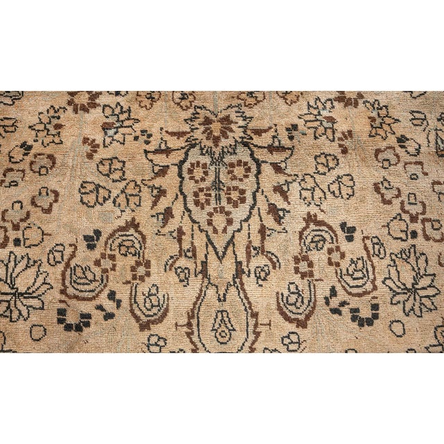 Authentic Persian Tabriz Botanic Hand Knotted Wool Rug For Sale - Image 4 of 9