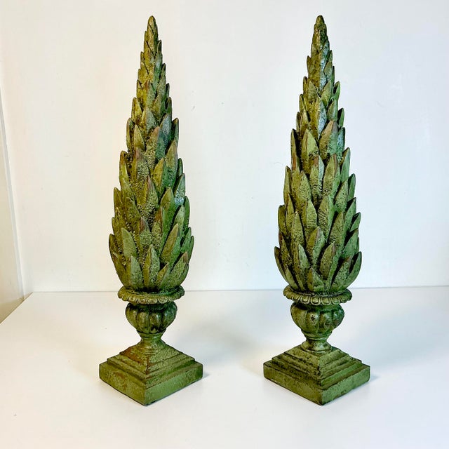 Mid-Century Neoclassical Hollywood Regency Greek Laurel Tree Topiaries - A Pair For Sale - Image 15 of 17