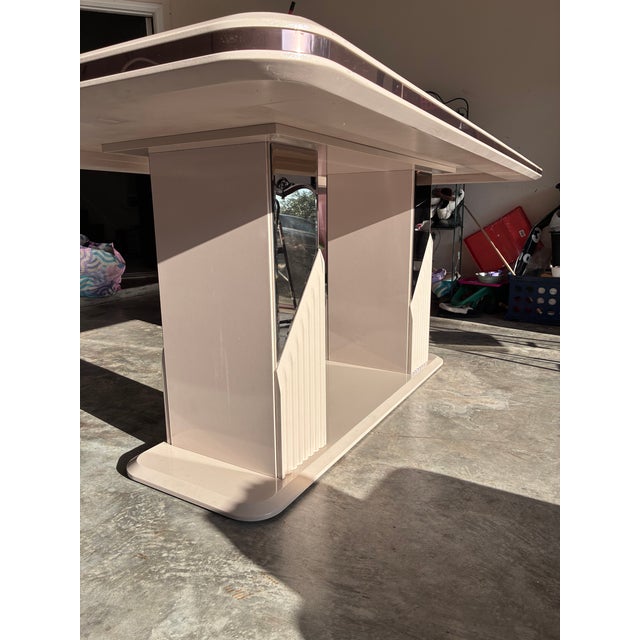 2020s Mirrored Dining Table and Base For Sale - Image 5 of 9