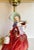 Royal Doulton 1930s Pair of English Royal Doulton Lady Figurines on Onyx Lamps For Sale - Image 4 of 13