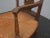 Vintage French Country Low Profile Brown Rush Accent Chair For Sale - Image 10 of 13