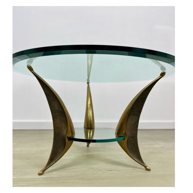 Rare, Willy Daro Glass Bronze Glass Coffee Table – A Masterpiece of Elegance & Craftsmanship. Elevate your living space...
