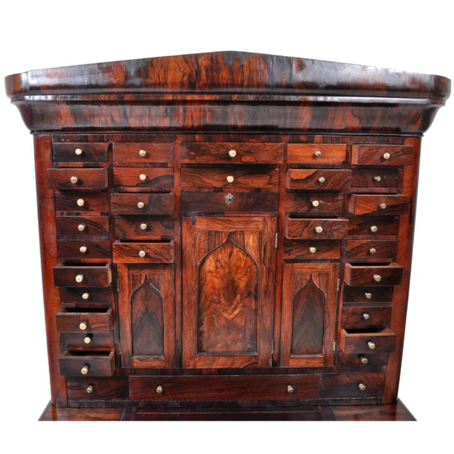 Antique American Empire Rosewood Dental / Medical Cabinet, circa 1820 For Sale In Portland, OR - Image 6 of 11