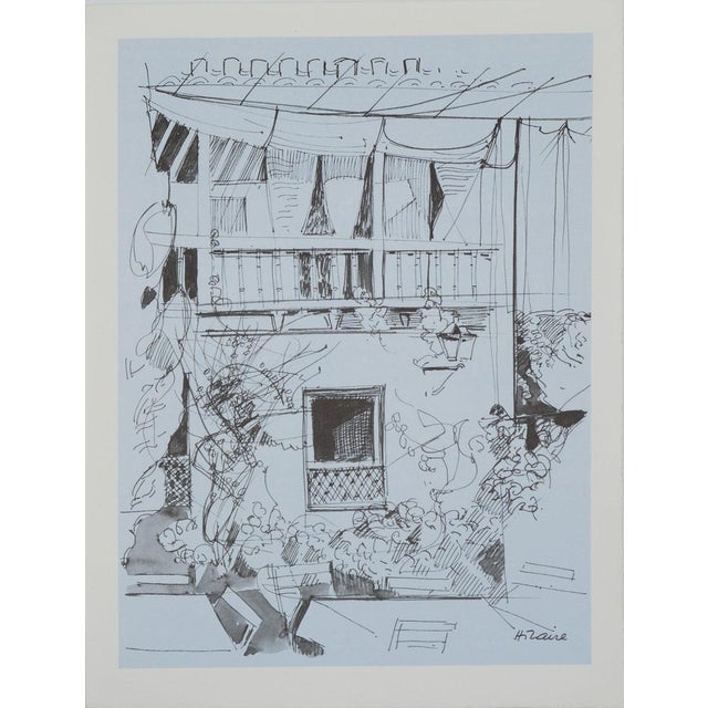 Camille Hilaire, Façade d'une maison, Lithograph For Sale - Image 8 of 8