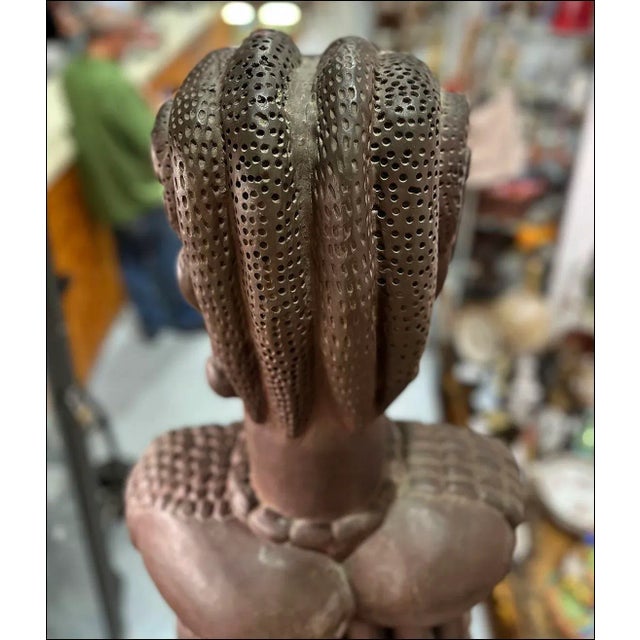 Philip Moore 1967 Carved Anthropomorphic Prosperity/Fertility Totemic Statue For Sale - Image 4 of 6