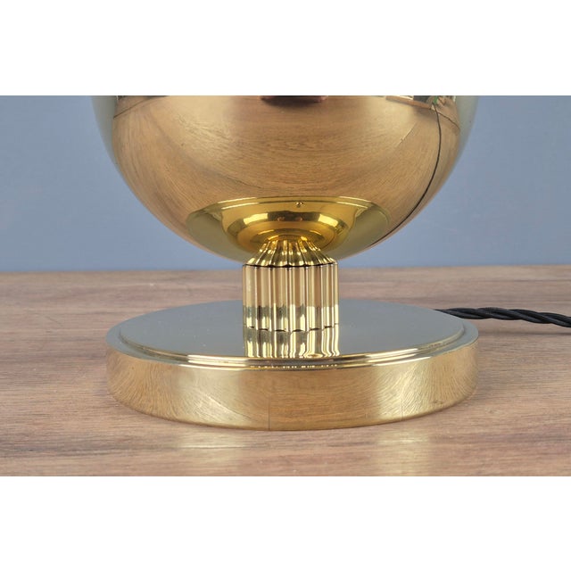 Art Deco Brass Table Lamp by Carl Drösler for Fuhrmann & Drösler, Dresden, Germany, 1920s For Sale - Image 11 of 17