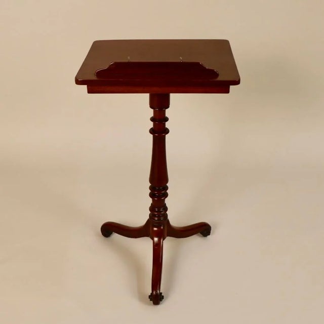 English Early 19th Century Georgian Mahogany Reading Stand For Sale - Image 3 of 13