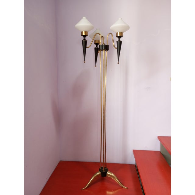Vintage Floor Lamp from Maison Arlus, France, 1960s For Sale - Image 3 of 18