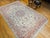 Tabriz Rug, Hand-Knotted Wool & Silk, Fine Floral Pattern, Ivory & Pink, 7x10 For Sale - Image 4 of 15
