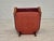 Danish Armchair in Cherry-Red Furniture Velour, 1960s For Sale - Image 17 of 18