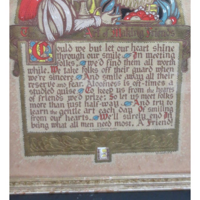 Art Deco print on embossed and gilt paper. A fine, decorative, and hugely popular deco art for the home. A poem or thought...