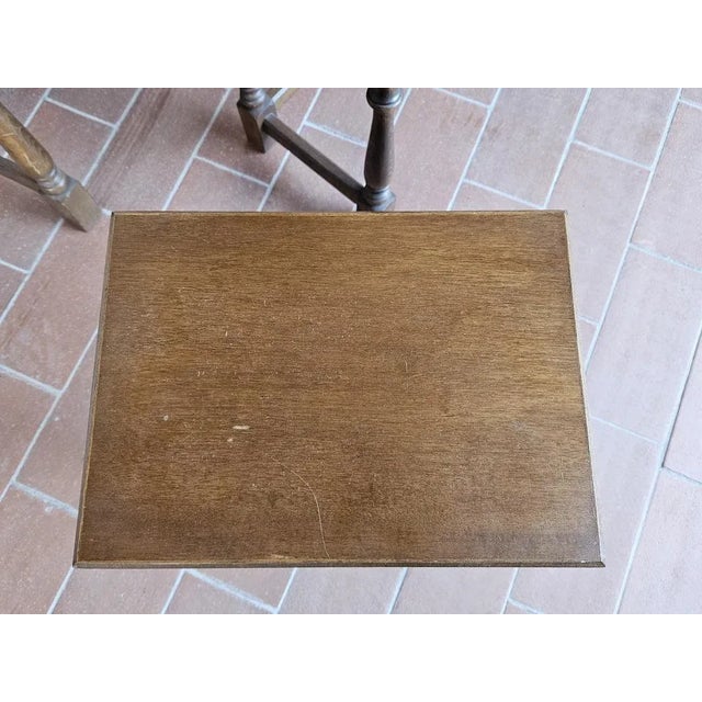 Brown Nesting Tables, 1980s, Set of 3 For Sale - Image 8 of 12