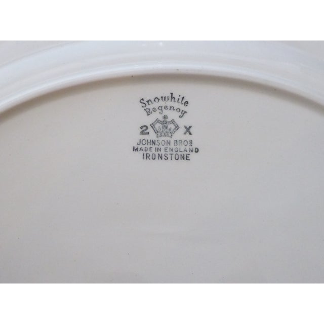 English ironstone platter, marked on the back, "Regency" pattern by Adams.