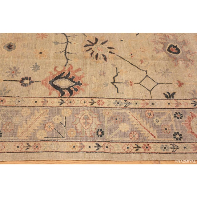 Nazmiyal Collection Modern Area Classic Turkish Oushak Design Contemporary Rug For Sale In New York - Image 6 of 7