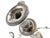 Large Empire Silverplated Brass Five-Arm Candelabras, 1940s, Set of 2 For Sale - Image 9 of 14
