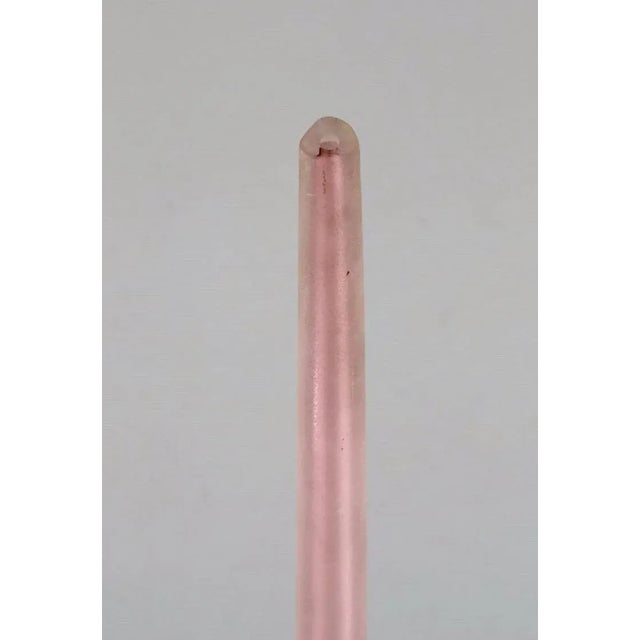 Glass Colossal Murano Pink Vase For Sale - Image 7 of 10