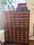 Vintage Library Card Catalog Cabinet- Large Solid Wood Apothecary Style For Sale In New York - Image 6 of 10