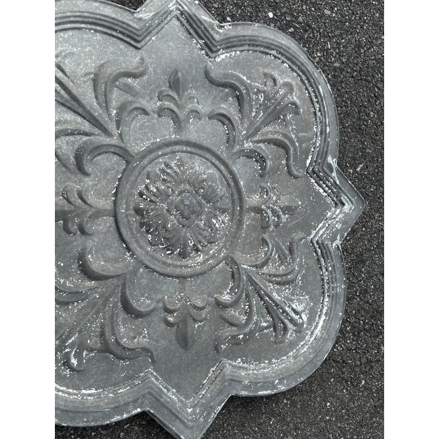 Metal 20th Century Zinc Ornamental Architectural / Garden Plaque For Sale - Image 7 of 10
