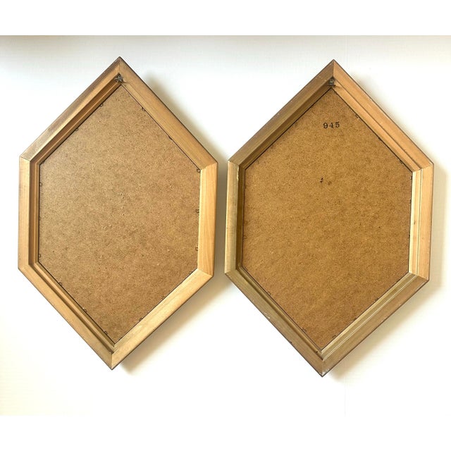 Rococo Vintage Courting Couple Wall Plaques – Set of 2, Red Velvet, Gold Rococo Scrollwork For Sale - Image 3 of 10