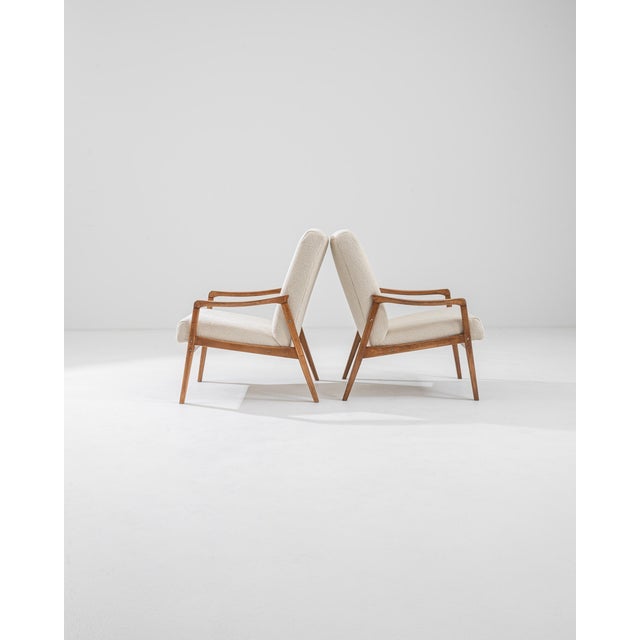 1960s Czechia Wooden Armchairs - A Pair For Sale - Image 4 of 18