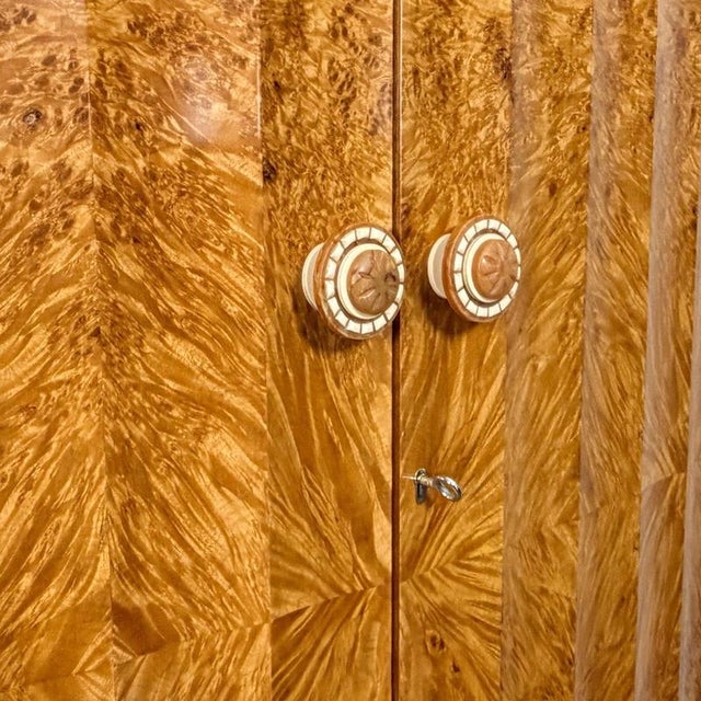 Wood Art Deco Cocktail Cabinet by Harry & Lou Epstein For Sale - Image 7 of 14