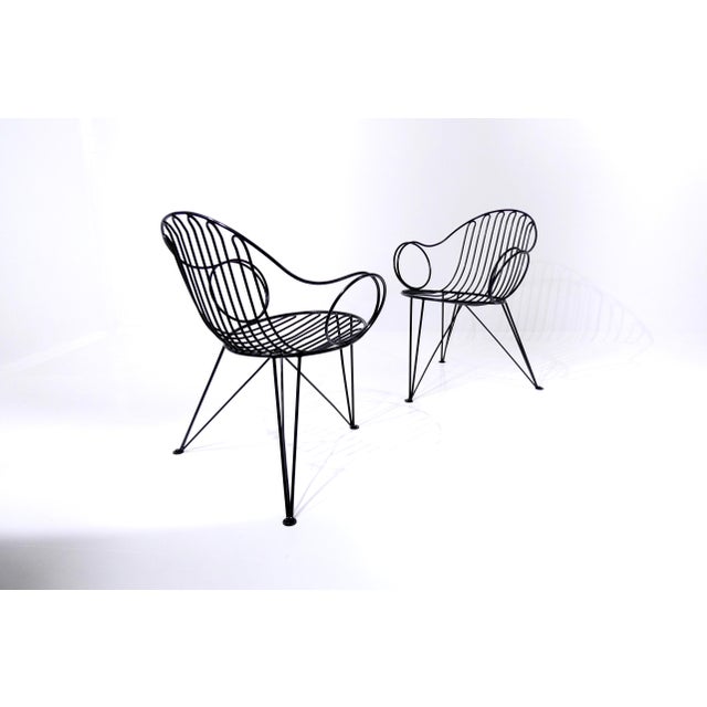 Vintage German Wire Chairs from Mauser Werke Waldeck, 1950s, Set of 2 For Sale - Image 14 of 18
