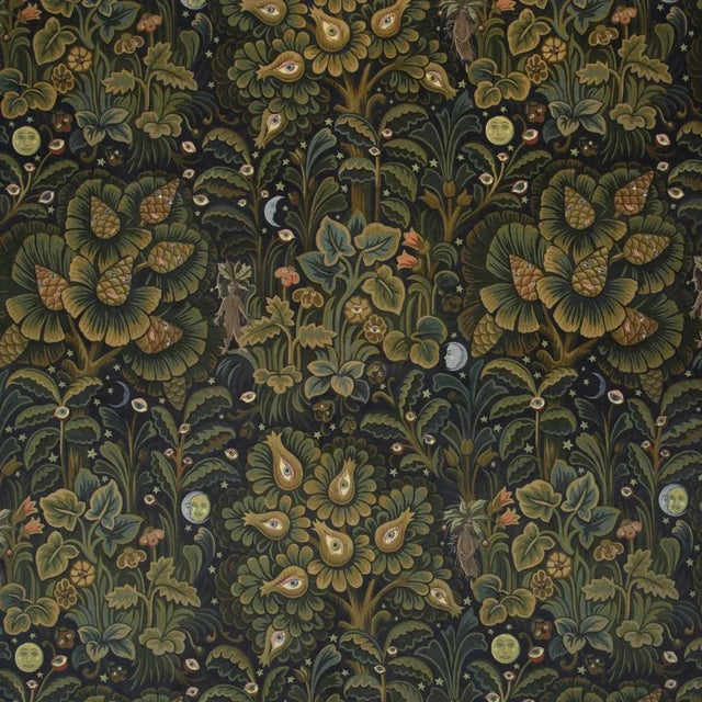 House Of Hackney Moon Garden Wallpaper - Midnight For Sale
