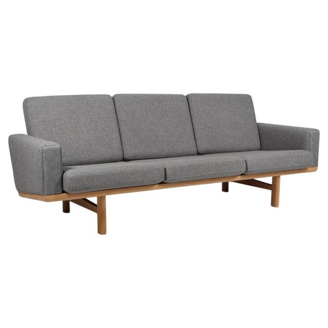 Three-Seat Sofa by Hans J. Wegner for GETAMA For Sale - Image 9 of 9