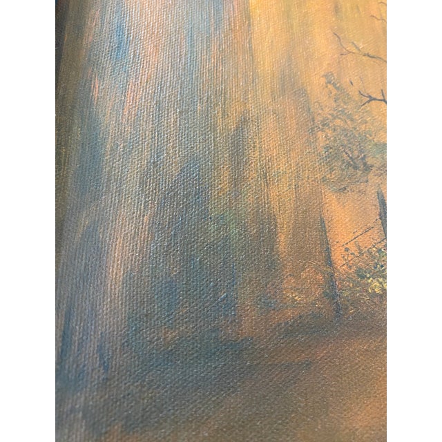 Folk Art Original Farmhouse Painting Signed (1972) For Sale - Image 9 of 13